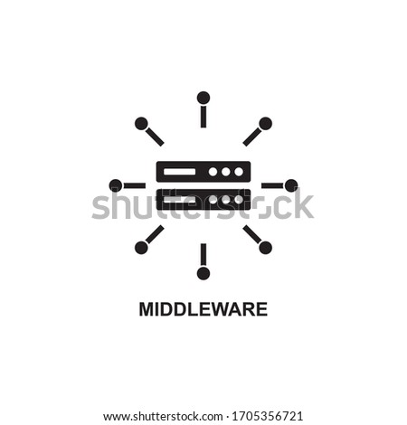 MIDDLE WARE ICON , SYSTEM INTERGRATION ICON