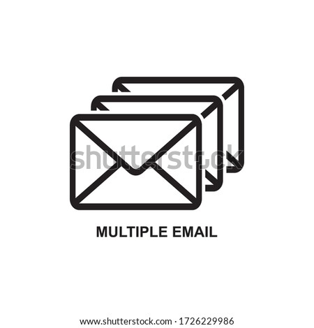 MULTIPLE EMAIL ICON , MAIL ICON