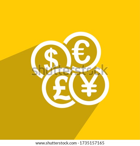 MULTIPLY CURRENCY ICON , CURRENCY ICON