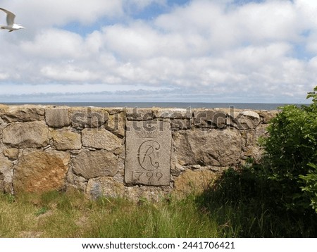 Similar – Foto Bild Ruhiger Tag an dänischem Nordseestrand