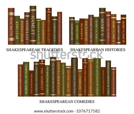 Shakespeare book collection- Tragedies, Histories and Comedies