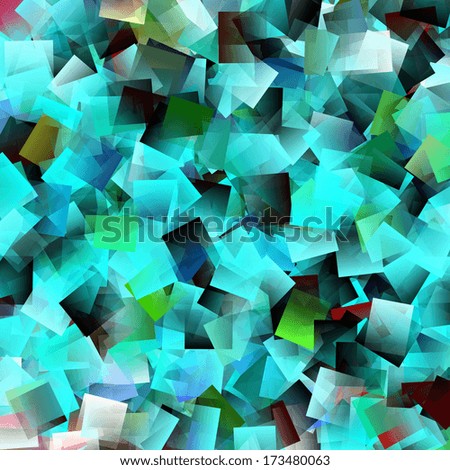 aqua abstract background square cube pattern texture