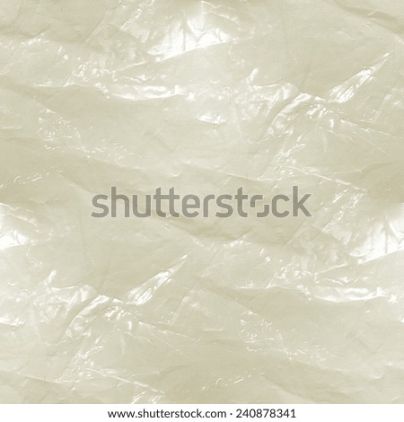 white background - crumpled plastic film, plastic bag waste, seamless pattern