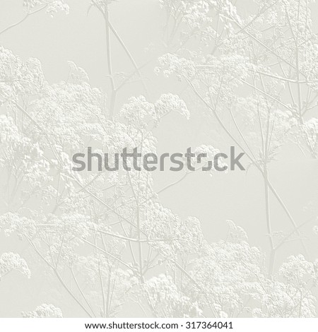 white seamless gypsum board - floral wedding pattern