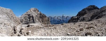 Similar – Image, Stock Photo View of the Piz Corvatsch in the Engadin in Graubünden in the evening