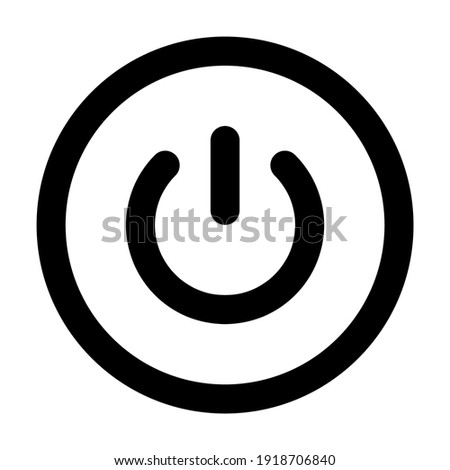 Power icon for graphic design projects