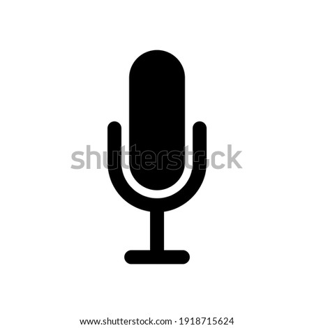 Microphone icon for graphic design projects