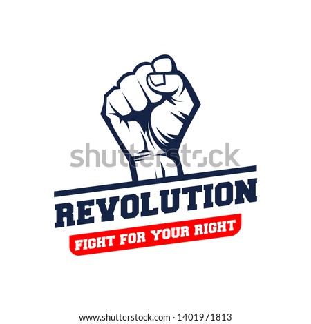 hands clenched power strength icon logo vector