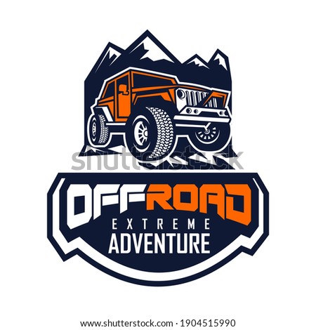 off road extreme sport logo vector