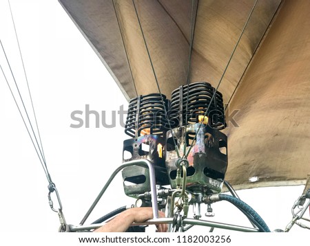 Similar – Image, Stock Photo Thermal balloon Evening