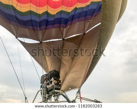 Similar – Image, Stock Photo Thermal balloon Evening