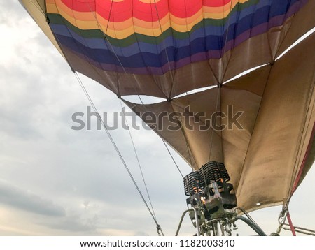 Similar – Image, Stock Photo Thermal balloon Evening