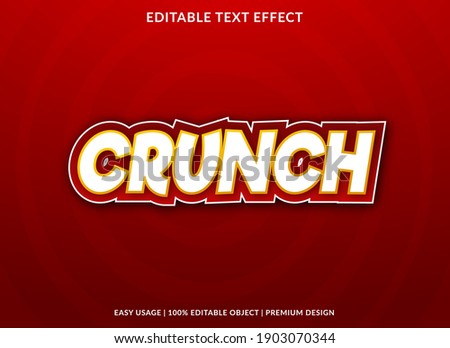crunch text effect template with bold style use for business brand and logo Сток-фото © 