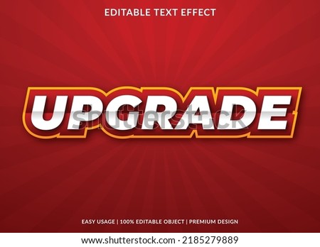 upgrade editable text effect font template with abstract background style use for business logo