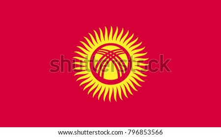 Kyrgystan national flag