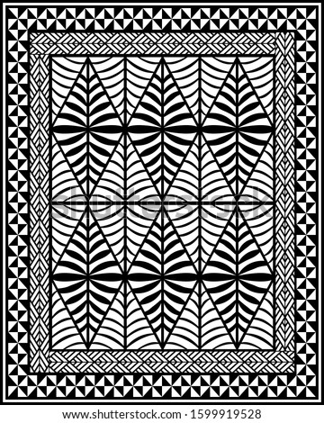 Pattern inspired by Tonga Islands traditional design elements.