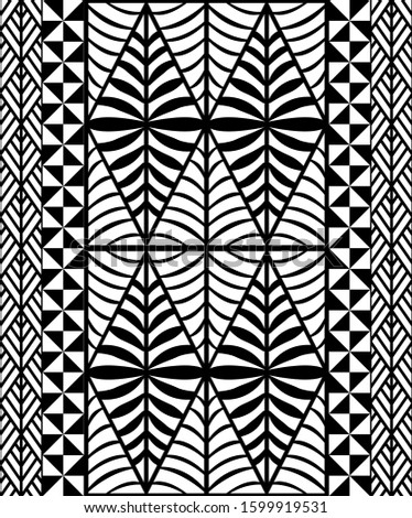 Pattern inspired by Tonga Islands traditional design elements.