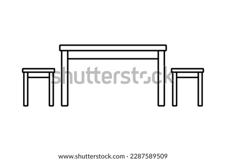 Similar – Foto Bild Sitzgruppe Bank Tisch Baum