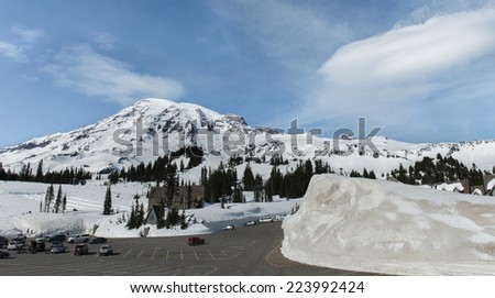 Mt Rainier Park in Winter