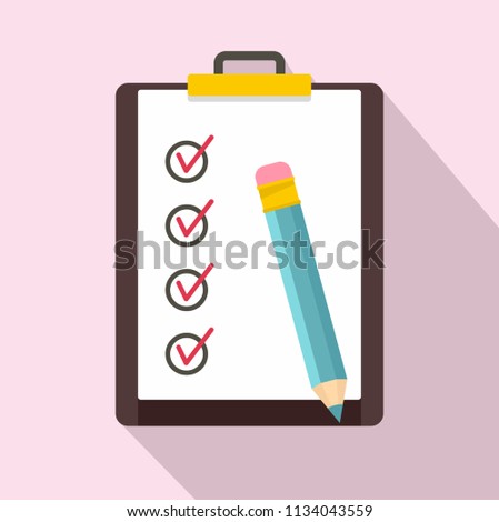 To do list icon. Flat illustration of to do list vector icon for web design