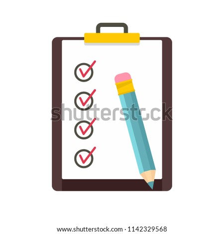 To do list icon. Flat illustration of to do list vector icon for web isolated on white