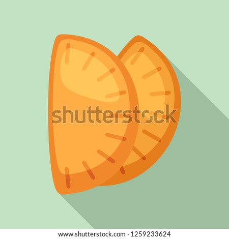 Mexican patty icon. Flat illustration of mexican patty vector icon for web design