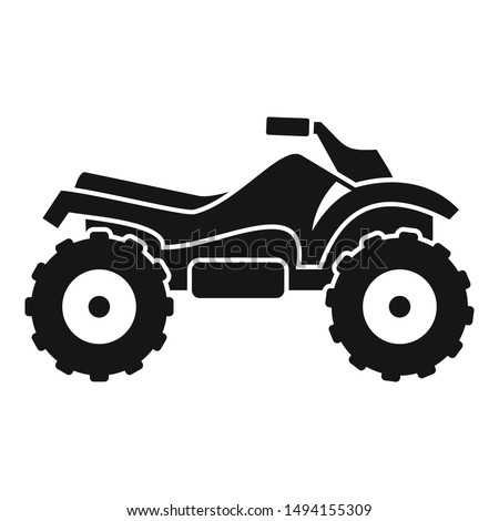 Ride quad bike icon. Simple illustration of ride quad bike vector icon for web design isolated on white background