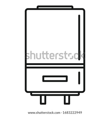 Boiler technology icon. Outline boiler technology vector icon for web design isolated on white background