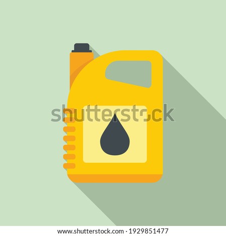 Oil canister icon. Flat illustration of oil canister vector icon for web design