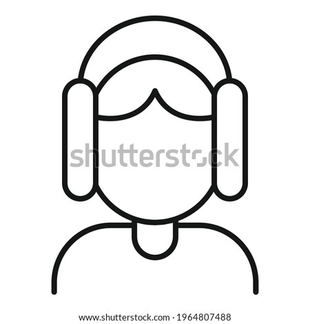 Inclusive audio icon. Outline Inclusive audio vector icon for web design isolated on white background