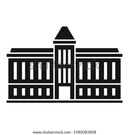 Parliament house icon. Simple illustration of Parliament house vector icon for web design isolated on white background