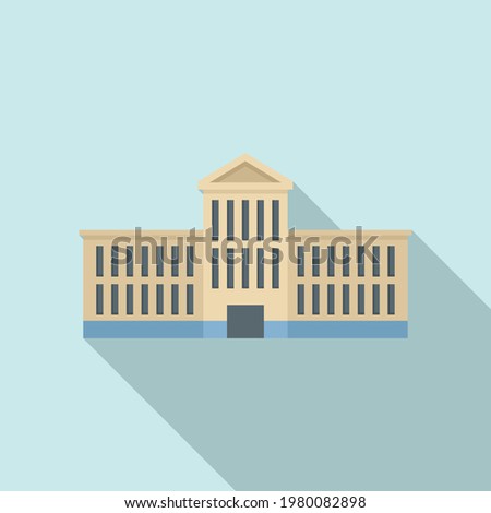 City hall building icon. Flat illustration of City hall building vector icon for web design