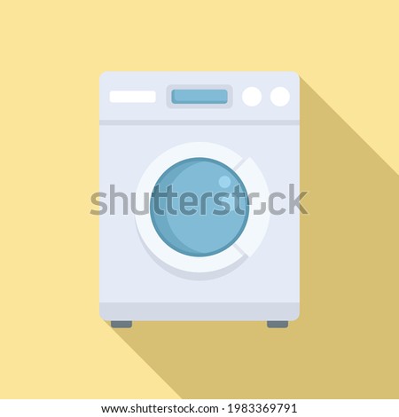Tumble dryer icon. Flat illustration of Tumble dryer vector icon for web design