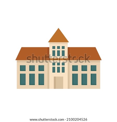 Oxford university icon. Flat illustration of oxford university vector icon isolated on white background