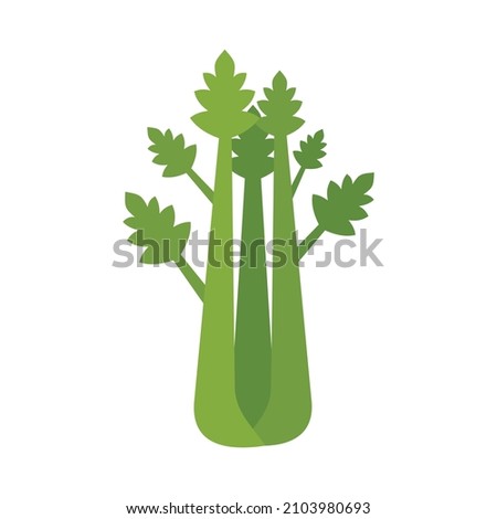 Natural celery icon. Flat illustration of natural celery vector icon isolated on white background