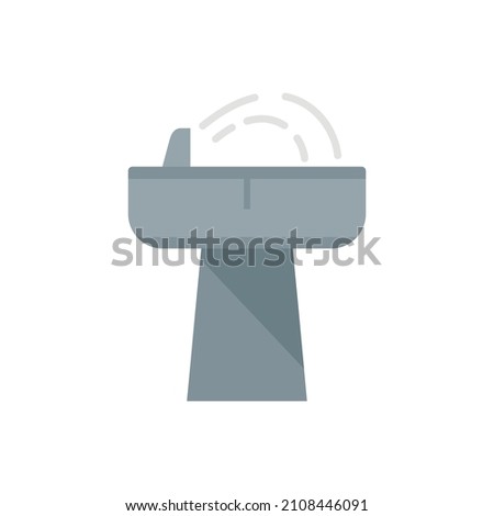 Drinking fountain icon. Flat illustration of drinking fountain vector icon isolated on white background