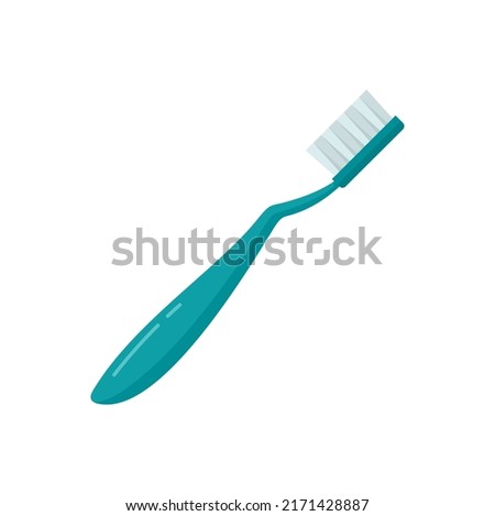 Survival toothbrush icon. Flat illustration of survival toothbrush vector icon isolated on white background