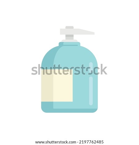 Dispenser soap icon. Flat illustration of dispenser soap vector icon isolated on white background