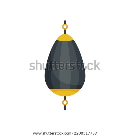 Elastic punch bag icon. Flat illustration of Elastic punch bag vector icon isolated on white background