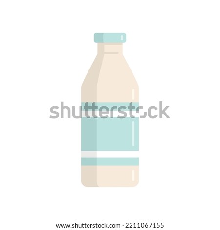 Milk bottle icon. Flat illustration of Milk bottle vector icon isolated on white background