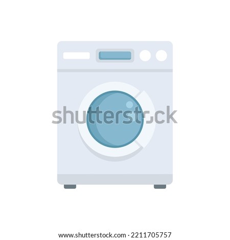 Tumble dryer icon. Flat illustration of Tumble dryer vector icon isolated on white background