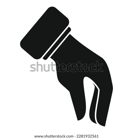 Big gesture icon simple vector. Finger hold. Pose sign
