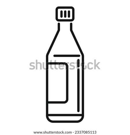 Japan soy sauce icon outline vector. Japanese food. Cooking menu