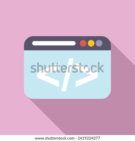 Market seo online icon flat vector. Information available. Business rank