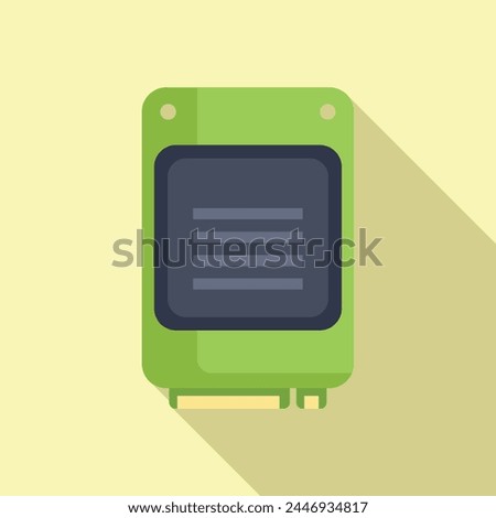 Data memory solid icon flat vector. MB archive. Terabyte machine computer