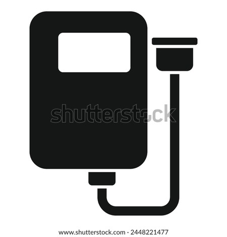 Mass storage tb icon simple vector. Focus state plastic. SSD flash sd device