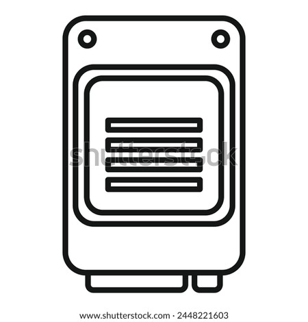 Data memory solid icon outline vector. MB archive. Terabyte machine computer
