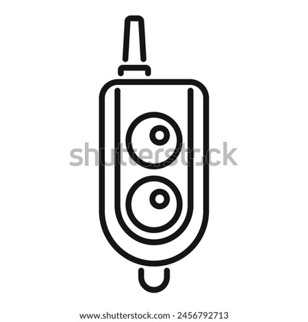 Modern alert entry icon outline vector. System alarm. Device service