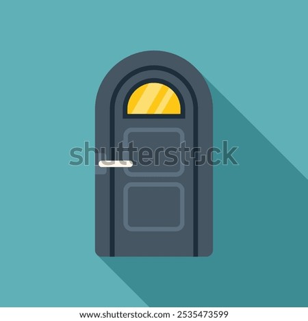 Similar – Image, Stock Photo turquoise doors with shadow