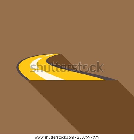 Similar – Image, Stock Photo curve Turn off Asphalt